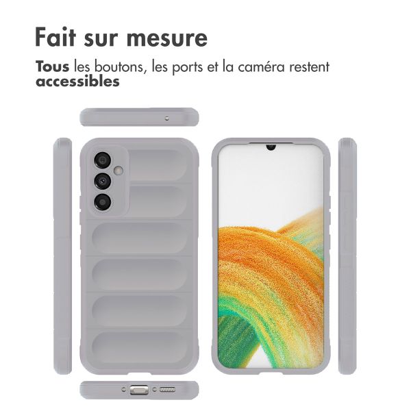 imoshion Coque arrière EasyGrip Samsung Galaxy A34 (5G) - Gris