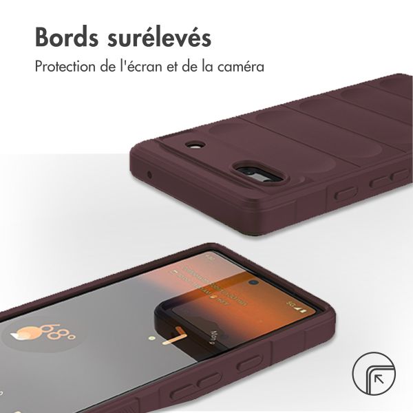 imoshion Coque arrière EasyGrip Google Pixel 6a - Aubergine