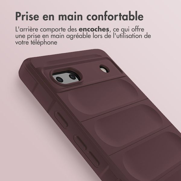 imoshion Coque arrière EasyGrip Google Pixel 6a - Aubergine