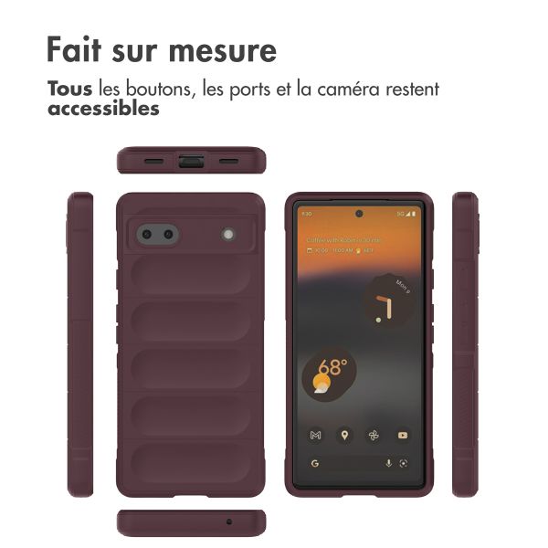 iMoshion Coque arrière EasyGrip Google Pixel 6a - Aubergine