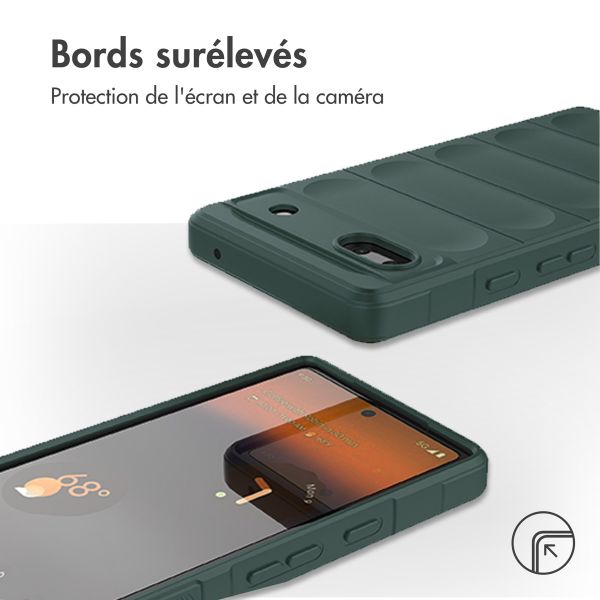 iMoshion Coque arrière EasyGrip Google Pixel 6a - Vert foncé