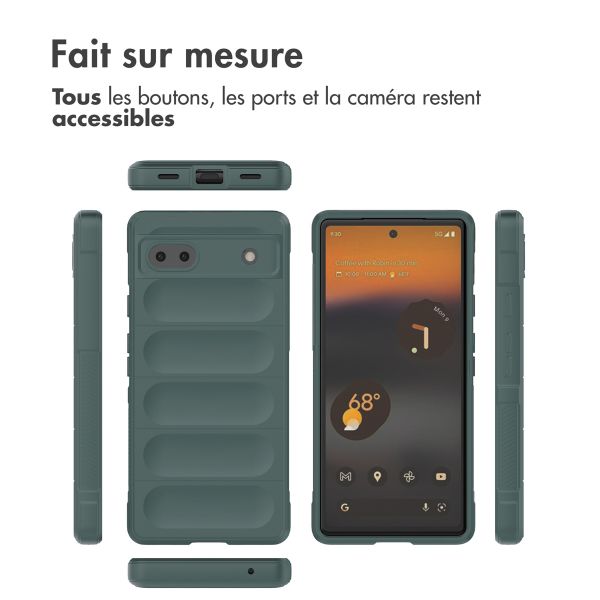 iMoshion Coque arrière EasyGrip Google Pixel 6a - Vert foncé