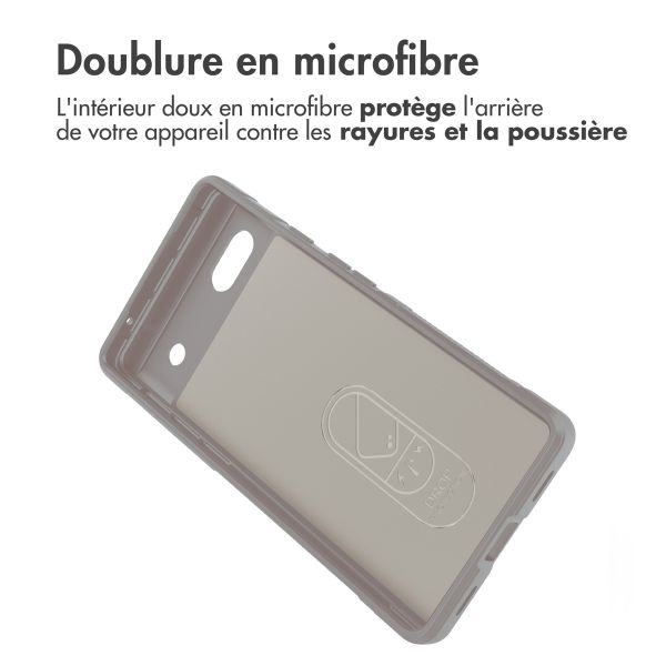 iMoshion Coque arrière EasyGrip Google Pixel 6a - Gris