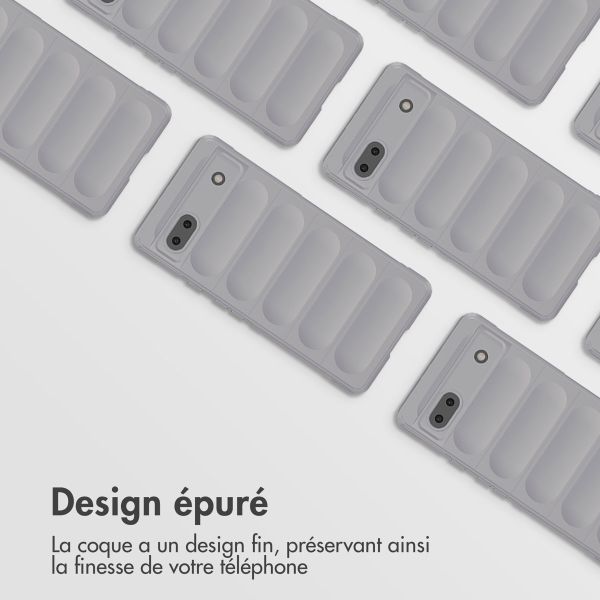 imoshion Coque arrière EasyGrip Google Pixel 6a - Gris