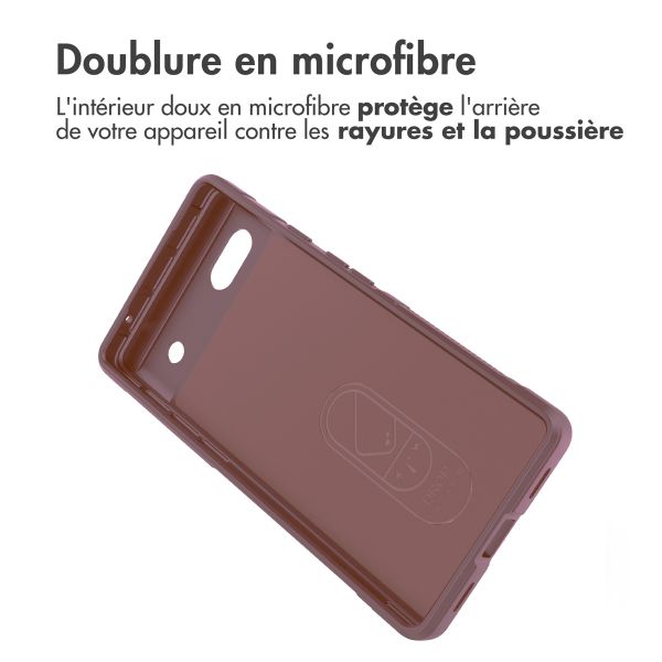 iMoshion Coque arrière EasyGrip Google Pixel 6a - Violet