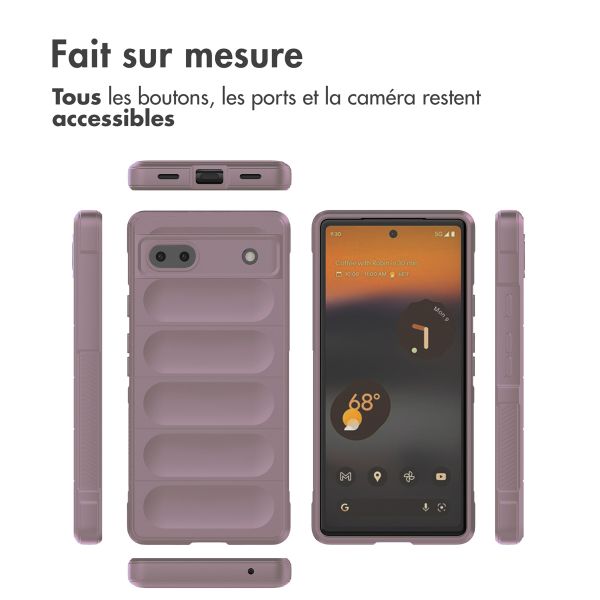 iMoshion Coque arrière EasyGrip Google Pixel 6a - Violet