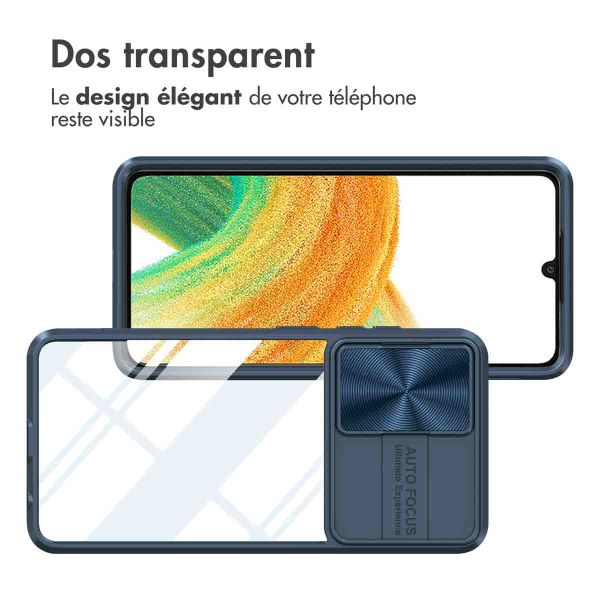 imoshion Coque arrière Camslider Samsung Galaxy A33 - Bleu foncé