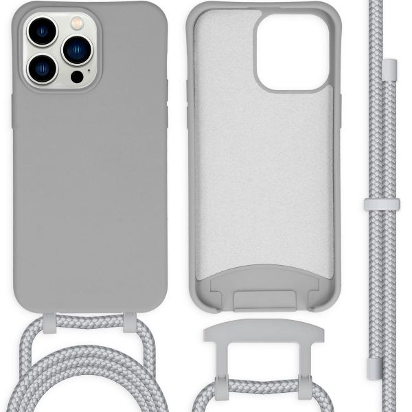 imoshion Coque de couleur avec cordon amovible iPhone 14 Pro Max - Gris