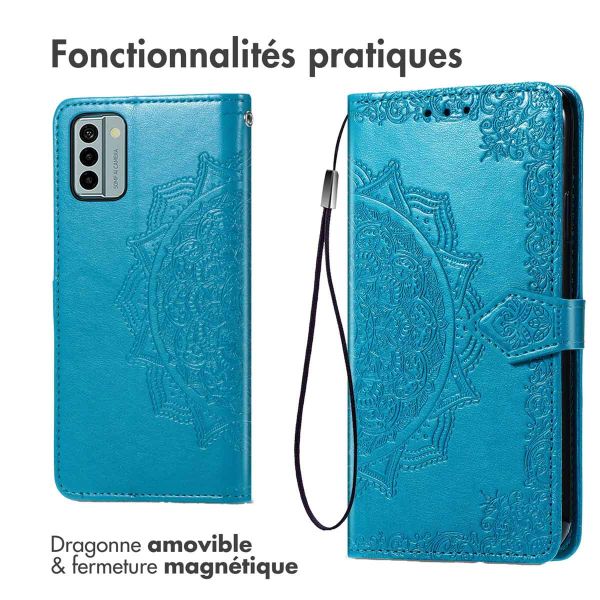 iMoshion Etui de téléphone portefeuille Mandala Nokia G22 - Turquoise