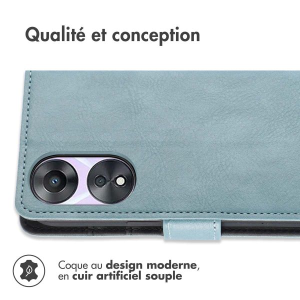 iMoshion Étui de téléphone portefeuille Luxe Oppo A78 (5G) - Bleu clair