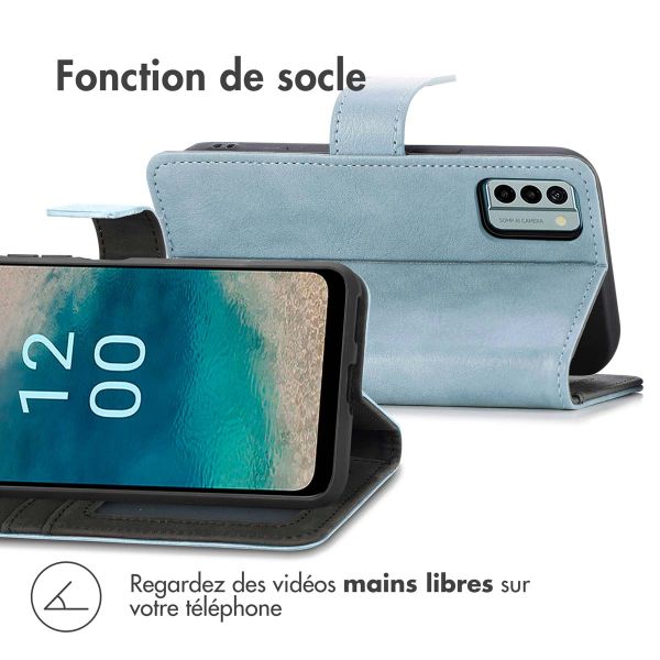 imoshion Étui de téléphone portefeuille Luxe Oppo A78 (4G) - Bleu foncé