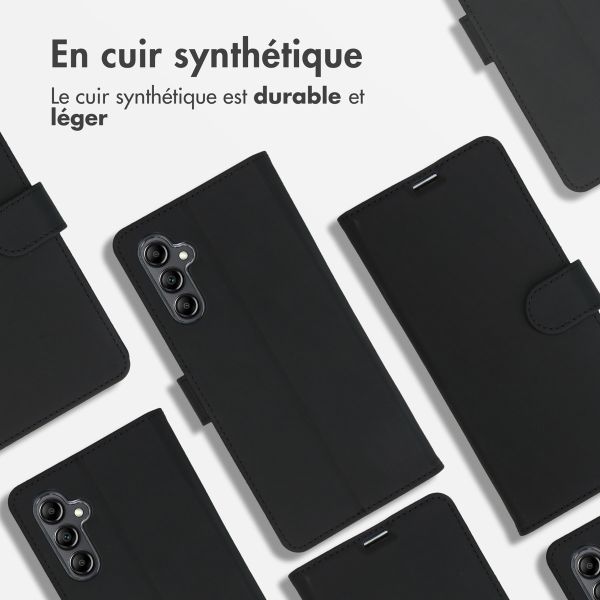 Accezz Étui de téléphone portefeuille Wallet Samsung Galaxy A14 (5G/4G) - Noir