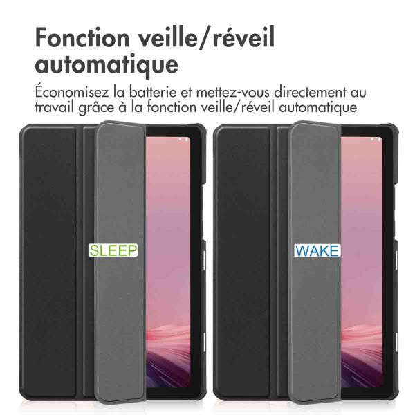 imoshion Coque tablette Trifold Lenovo Tab M9 - Noir