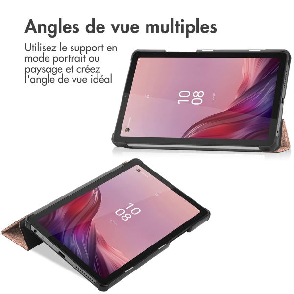 imoshion Coque tablette Trifold Lenovo Tab M9 - Rose Dorée