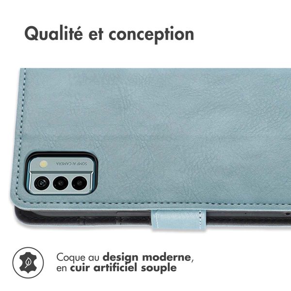 imoshion Étui de téléphone portefeuille Luxe Nokia G22 - Bleu clair