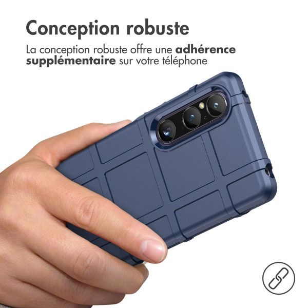 imoshion Coque Arrière Rugged Shield Sony Xperia 1 V - Bleu foncé