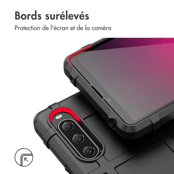 iMoshion Coque Arrière Rugged Shield Sony Xperia 10 V - Noir