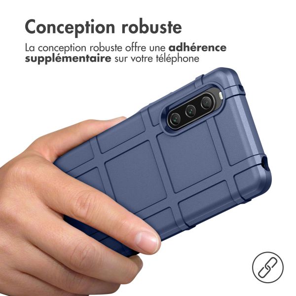 imoshion Coque Arrière Rugged Shield Sony Xperia 10 V - Bleu foncé