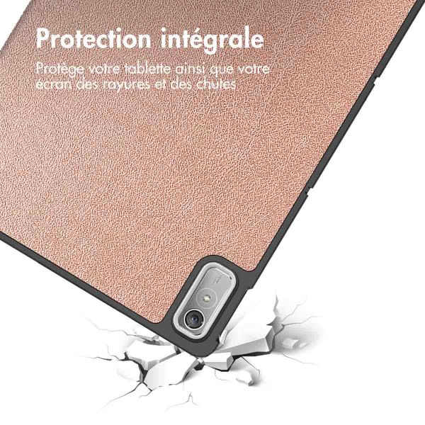 iMoshion Coque tablette Trifold Lenovo Tab P11 (2nd gen) - Rose Dorée