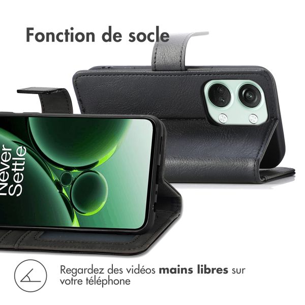 iMoshion Étui de téléphone portefeuille Luxe OnePlus Nord 3 - Noir