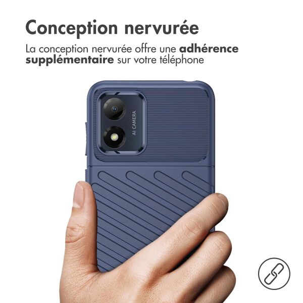 iMoshion Coque Arrière Thunder Motorola Moto E13 - Bleu foncé