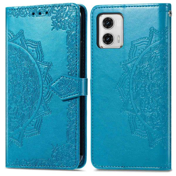 imoshion Etui de téléphone portefeuille Mandala Motorola Moto G73 - Turquoise