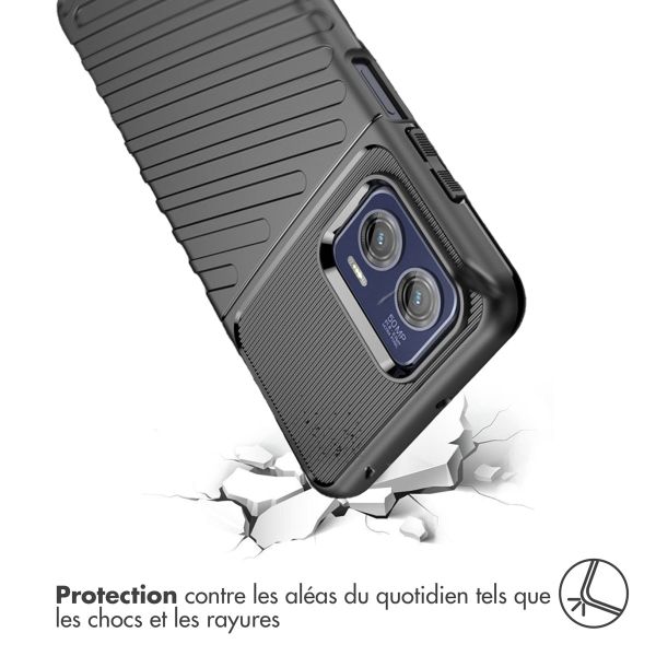 iMoshion Coque Arrière Thunder Motorola Moto G73 - Noir