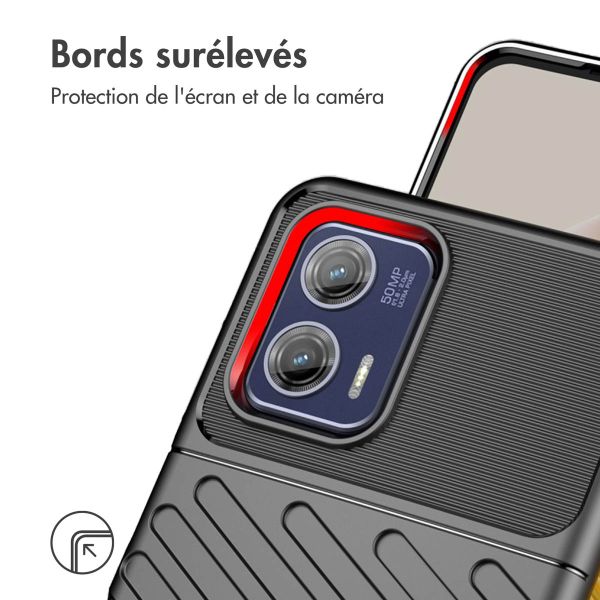 iMoshion Coque Arrière Thunder Motorola Moto G73 - Noir