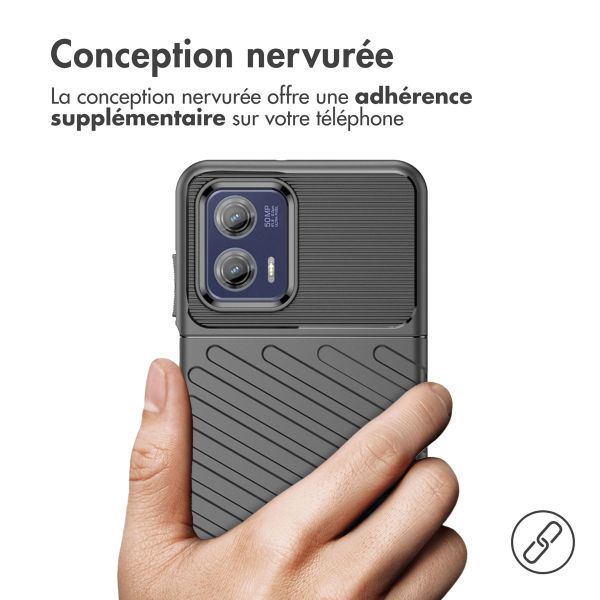 iMoshion Coque Arrière Thunder Motorola Moto G73 - Noir