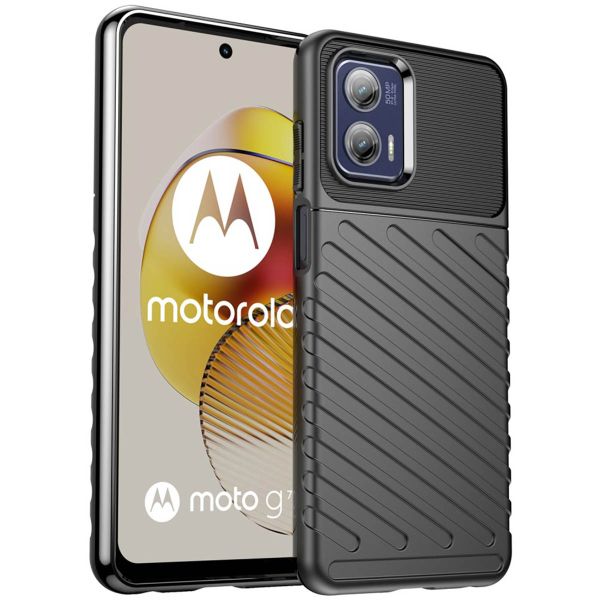 iMoshion Coque Arrière Thunder Motorola Moto G73 - Noir