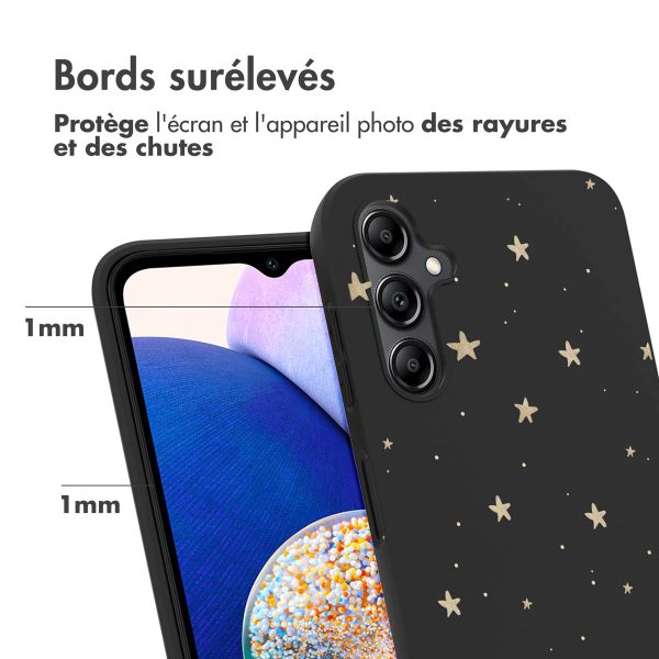 iMoshion Coque Design Samsung Galaxy A14 (5G/4G) - Stars Gold