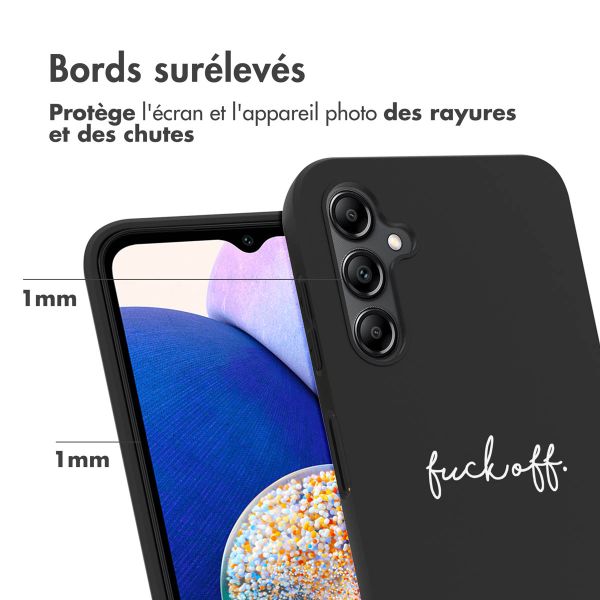 iMoshion Coque Design Samsung Galaxy A14 (5G/4G) - Fuck Off - Noir