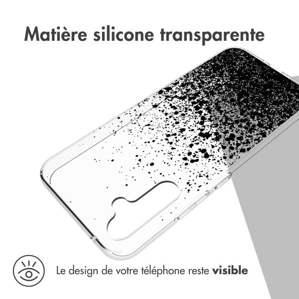 imoshion Coque Design Samsung Galaxy A34 (5G) - Eclaboussures - Noir