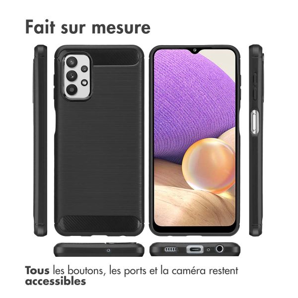 imoshion Coque Brushed Samsung Galaxy A32 (5G) - Noir