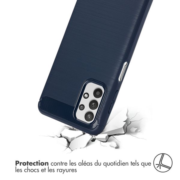 imoshion Coque Brushed Samsung Galaxy A32 (5G) - Bleu foncé