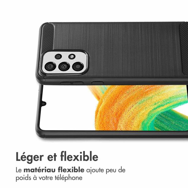 imoshion Coque Brushed Samsung Galaxy A33 - Noir