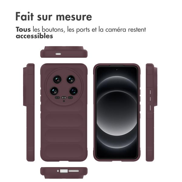 iMoshion Coque arrière EasyGrip Xiaomi 14 Ultra - Aubergine