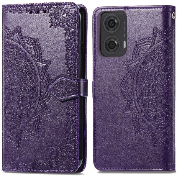 iMoshion Etui de téléphone portefeuille Mandala Motorola Moto G04 / G24 - Violet