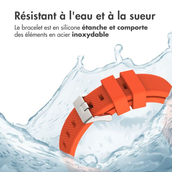 imoshion Bracelet en silicone souple - Connexion universelle 20 mm - Orange