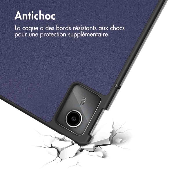 iMoshion Coque tablette rigide Trifold Lenovo Tab M11 - Bleu foncé