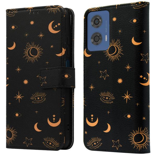 imoshion Étui de téléphone portefeuille Design Motorola Moto G04 / G24 - Sky Black