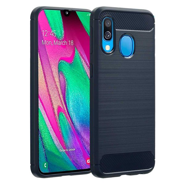 imoshion Coque Brushed Samsung Galaxy A40 - Bleu foncé