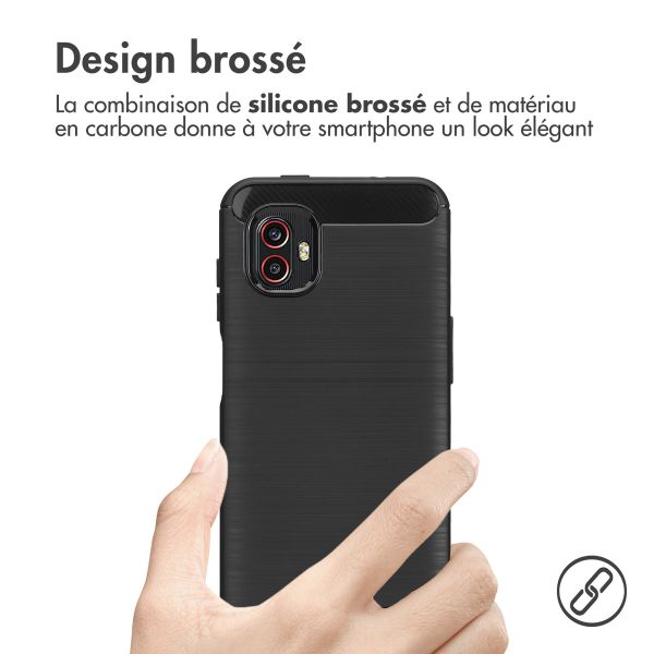 imoshion Coque Brushed Samsung Galaxy Xcover 6 Pro - Noir