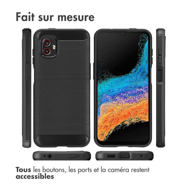 imoshion Coque Brushed Samsung Galaxy Xcover 6 Pro - Noir