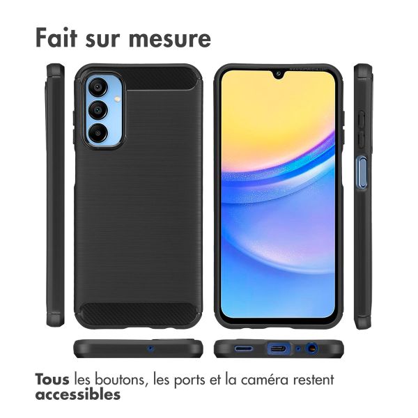 imoshion Coque Brushed Samsung Galaxy A15 (5G/4G) - Noir