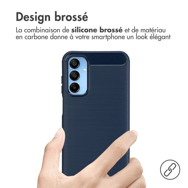 imoshion Coque Brushed Samsung Galaxy A15 (5G/4G) - Bleu foncé