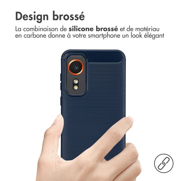 imoshion Coque Brushed Samsung Galaxy Xcover 7 - Bleu foncé