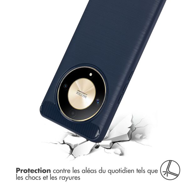 imoshion Coque Brushed Honor Magic 6 Lite - Bleu foncé