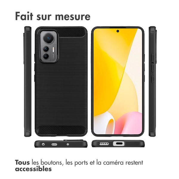 imoshion Coque Brushed Xiaomi 12 Lite - Noir