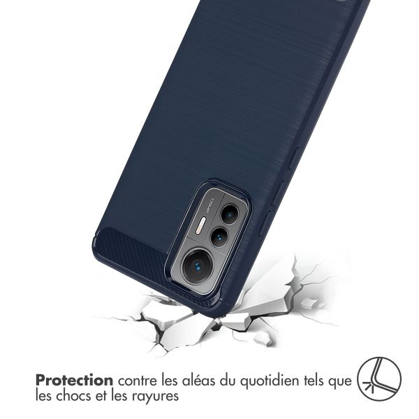 imoshion Coque Brushed Xiaomi 12 Lite - Bleu foncé